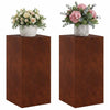 Kasviteline 2 pcs Ruosteinen 40 x 40 x 80 cm Säänkestävä teräs