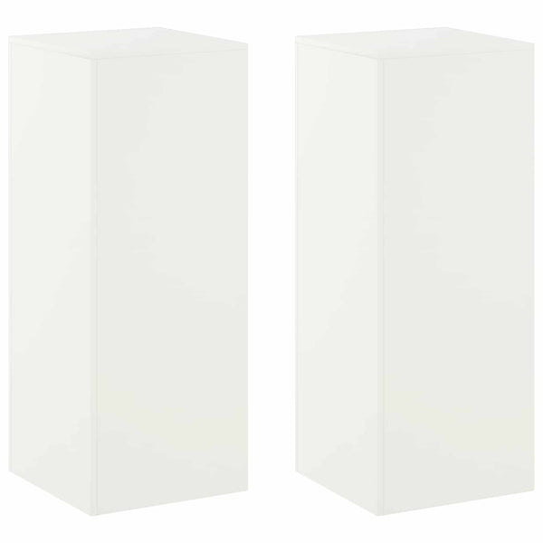 Kasviteline 2 pcs valkoinen 40 x 40 x 100 cm Teräs