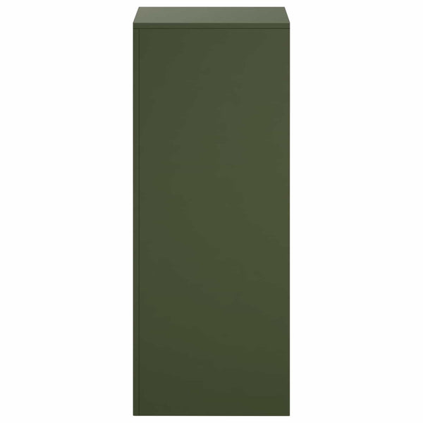 Kasviteline 2 pcs Oliivinvihreä 40 x 40 x 100 cm Teräs