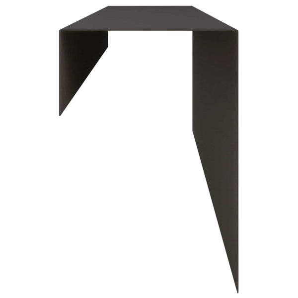 Puutarhan reunusprofiili 2 kpl 100 x 10 x 15 cm Teräs Musta