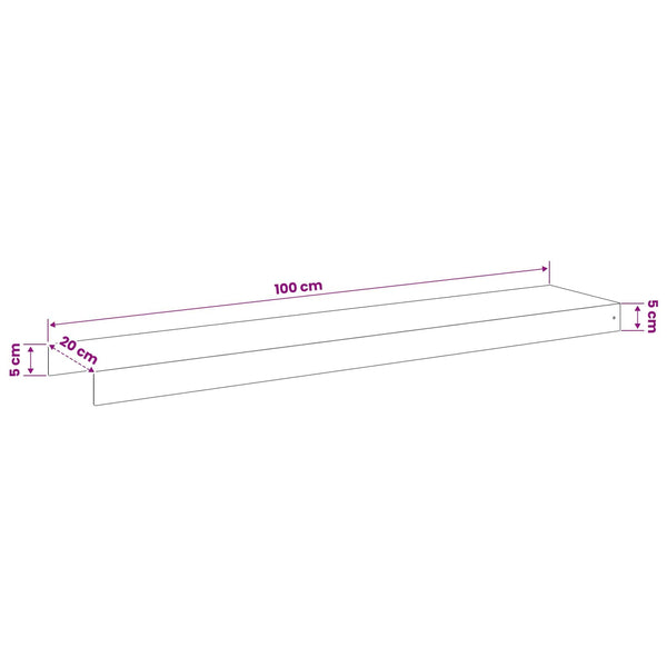 Puutarhan reunusprofiili 10 kpl 100 x 20 x 5 cm Teräs Musta