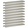 Puutarhan reunusprofiili 10 kpl 100 x 20 x 5 cm