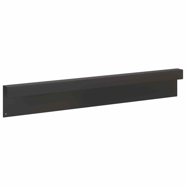 Puutarhan reunusprofiili 10 kpl 100 x 5 x 15 cm Teräs Musta