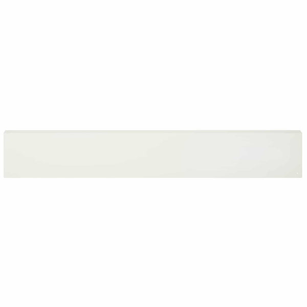 Puutarhan reunusprofiili 2 kpl 100 x 6 x 15 cm Teräs valkoinen