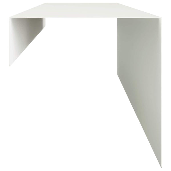 Puutarhan reunusprofiili 2 kpl 100 x 15 x 15 cm Teräs valkoinen