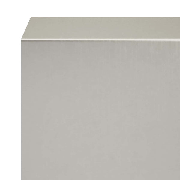 Puutarhan reunusprofiili 2 kpl 100 x 6 x 5 cm Ruostumaton teräs