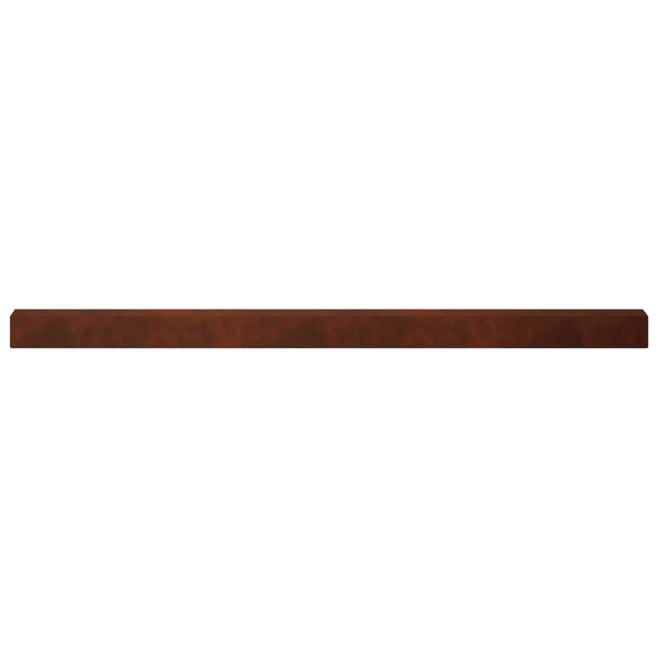Puutarhan reunusprofiili 2 kpl 100 x 6 x 5 cm Säänkestävä teräs
