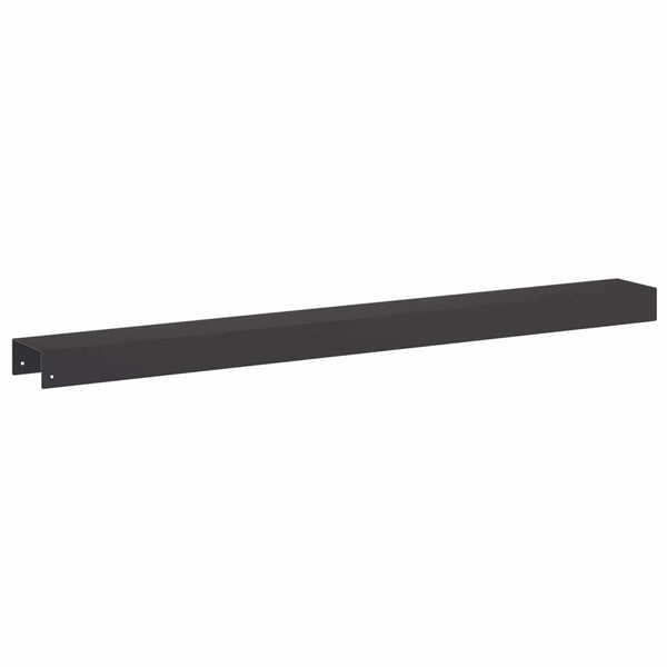 Puutarhan reunusprofiili 10 kpl 100 x 10 x 5 cm Teräs Musta