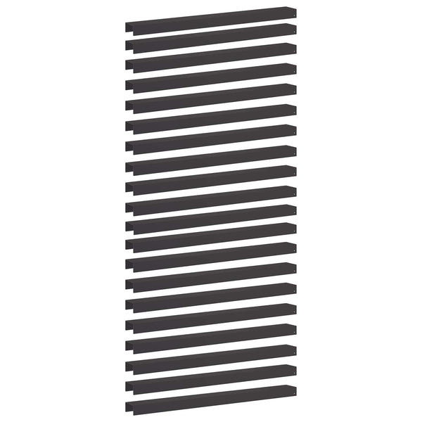 Puutarhan reunusprofiili 20 kpl 100 x 10 x 5 cm Teräs Musta