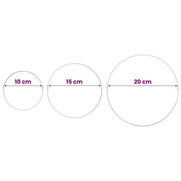 Peilipallo 3 kpl Ø 20 cm Hopea Ruostumaton teräs 201