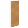 CD-kaappi 2 kpl valkoinen 33 x 23,5 x 175 cm Tekninen puu