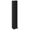 CD-kaappi Musta tammi 33 x 23,5 x 175 cm Tekninen puu