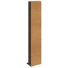CD-kaappi Musta tammi 33 x 23,5 x 175 cm Tekninen puu