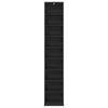 CD-kaappi Musta tammi 33 x 23,5 x 175 cm Tekninen puu