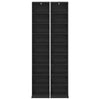 CD-kaappi 2 kpl Musta tammi 33 x 23,5 x 175 cm Tekninen puu