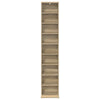 CD-kaappi Sonoma-tammi 33 x 23,5 x 175 cm Tekninen puu
