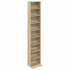 CD-kaappi 2 kpl Sonoma-tammi 33 x 23,5 x 175 cm Tekninen puu