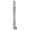 CD-kaappi Betoninharmaa 33 x 23,5 x 175 cm Tekninen puu