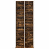 CD-kaappi 2 kpl Savutammi 33 x 23,5 x 175 cm Tekninen puu