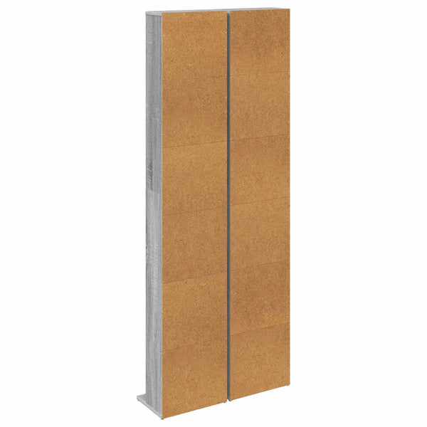 CD-kaappi 2 kpl Harmaa Sonoma 33 x 23,5 x 175 cm Tekninen puu