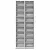 CD-kaappi 2 kpl Harmaa Sonoma 33 x 23,5 x 175 cm Tekninen puu