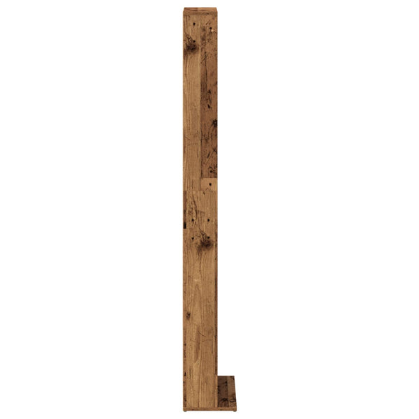 CD-kaappi Vanha puu 33 x 23,5 x 175 cm Tekninen puu