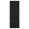 CD-kaappi Musta tammi 65 x 23,5 x 175 cm Tekninen puu