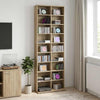 CD-kaappi Sonoma-tammi 65 x 23,5 x 175 cm Tekninen puu