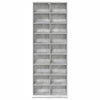 CD-kaappi Betoninharmaa 65 x 23,5 x 175 cm Tekninen puu