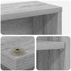 CD-kaappi Harmaa Sonoma 65 x 23,5 x 175 cm Tekninen puu