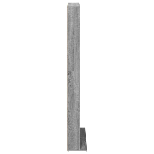 CD-kaappi Harmaa Sonoma 65 x 23,5 x 175 cm Tekninen puu