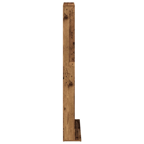 CD-kaappi Vanha puu 65 x 23,5 x 175 cm Tekninen puu