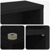 CD-kaappi Musta tammi 96 x 23,5 x 97,5 cm Tekninen puu