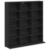 CD-kaappi Musta tammi 96 x 23,5 x 97,5 cm Tekninen puu