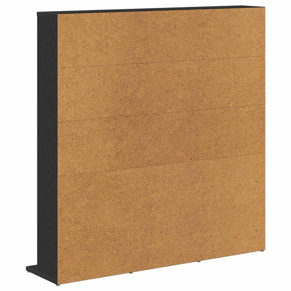CD-kaappi Musta tammi 96 x 23,5 x 97,5 cm Tekninen puu