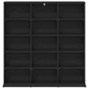 CD-kaappi Musta tammi 96 x 23,5 x 97,5 cm Tekninen puu