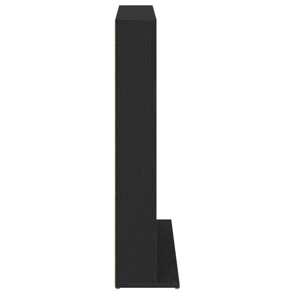 CD-kaappi Musta tammi 96 x 23,5 x 97,5 cm Tekninen puu