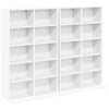 CD-kaappi 2 kpl valkoinen 65 x 23,5 x 97,5 cm Tekninen puu