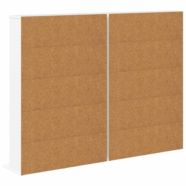 CD-kaappi 2 kpl valkoinen 65 x 23,5 x 97,5 cm Tekninen puu