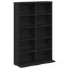 CD-kaappi Musta tammi 65 x 23,5 x 97,5 cm Tekninen puu