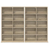 CD-kaappi 2 kpl Sonoma-tammi 65 x 23,5 x 97,5 cm Tekninen puu