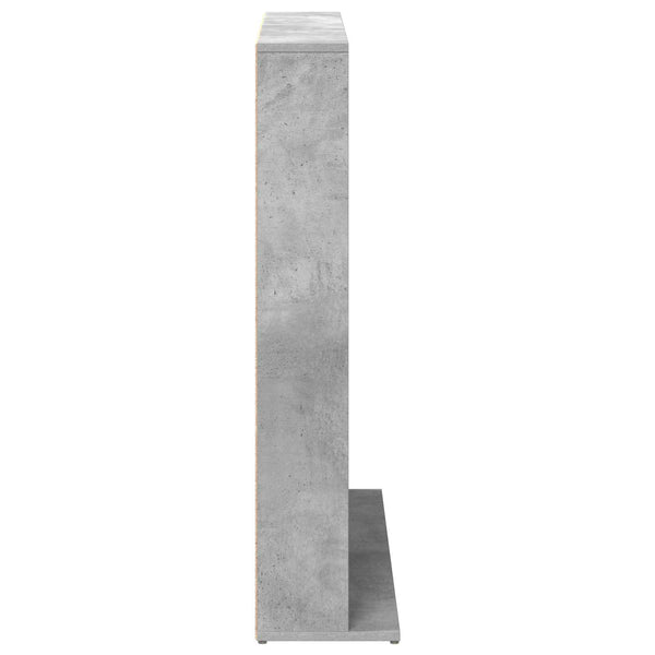 CD-kaappi Betoninharmaa 65 x 23,5 x 97,5 cm Tekninen puu