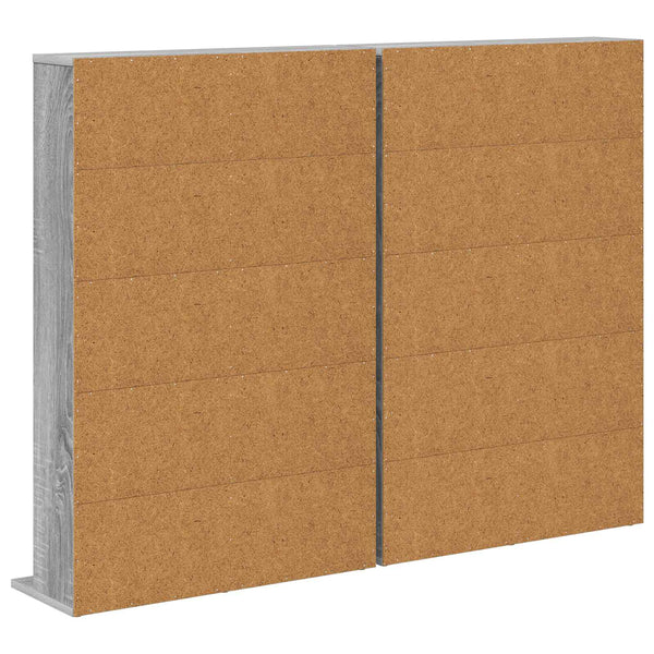 CD-kaappi 2 kpl Harmaa Sonoma 65 x 23,5 x 97,5 cm Tekninen puu