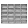 CD-kaappi 2 kpl Harmaa Sonoma 65 x 23,5 x 97,5 cm Tekninen puu
