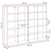 CD-kaappi 2 kpl Harmaa Sonoma 65 x 23,5 x 97,5 cm Tekninen puu