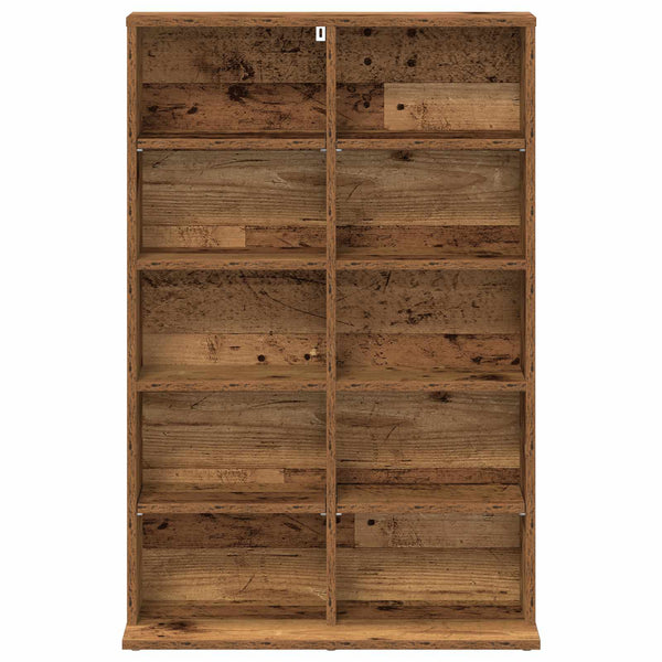CD-kaappi Vanha puu 65 x 23,5 x 97,5 cm Tekninen puu