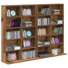 CD-kaappi 2 kpl Vanha puu 65 x 23,5 x 97,5 cm Tekninen puu