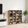 CD-kaappi 2 kpl Artisaanitammi 65 x 23,5 x 97,5 cm Tekninen puu