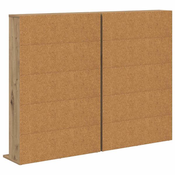CD-kaappi 2 kpl Artisaanitammi 65 x 23,5 x 97,5 cm Tekninen puu