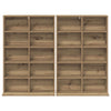 CD-kaappi 2 kpl Artisaanitammi 65 x 23,5 x 97,5 cm Tekninen puu